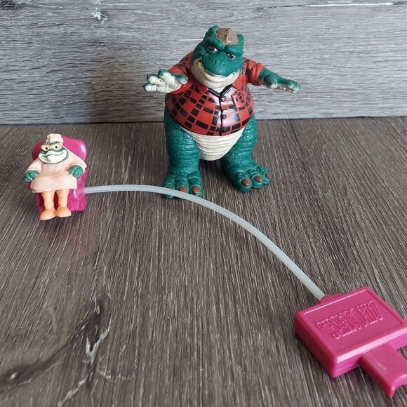 Vintage 90s Dinosaurs TV Show Earl Sinclair & Ethyl Phillips Hinkleman Figures - Picture 5 of 5